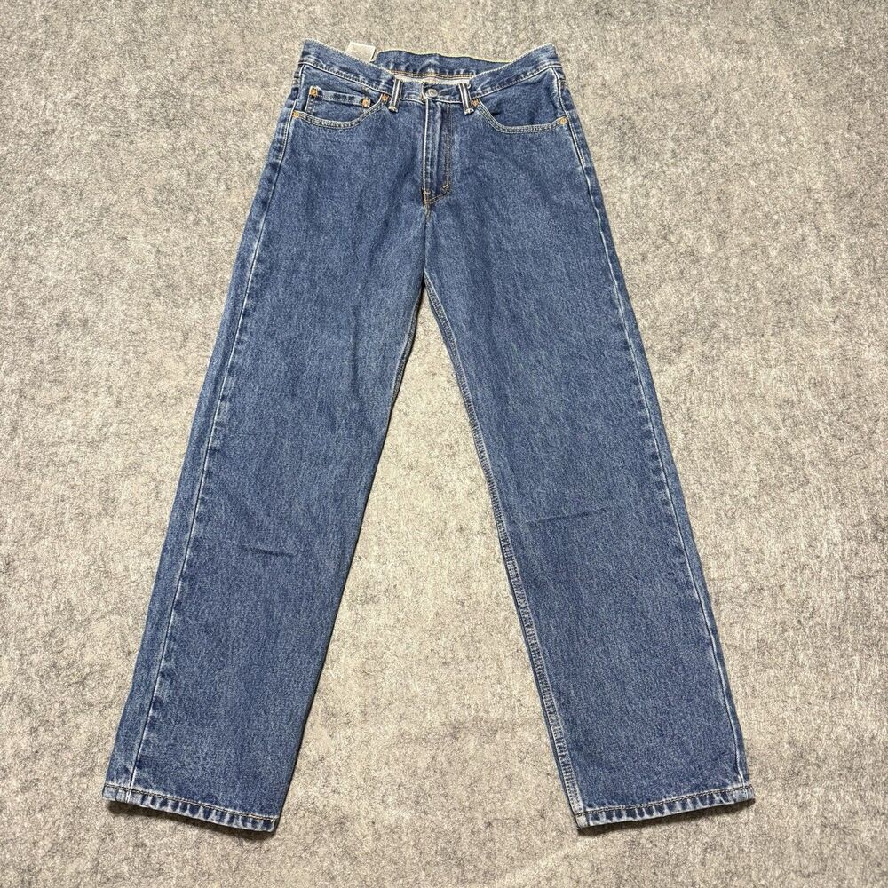 Levis 550 Relaxed Fit Jeans Mens 32x32 Tapered Leg Dark Wash Denim blue